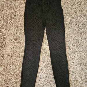 Liverpool Black Leopard Skinny Jeggings